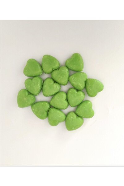 GÜLSE صابون مزخرف على شكل قلب صغير، صابون قلب أخضر (10 قطع)