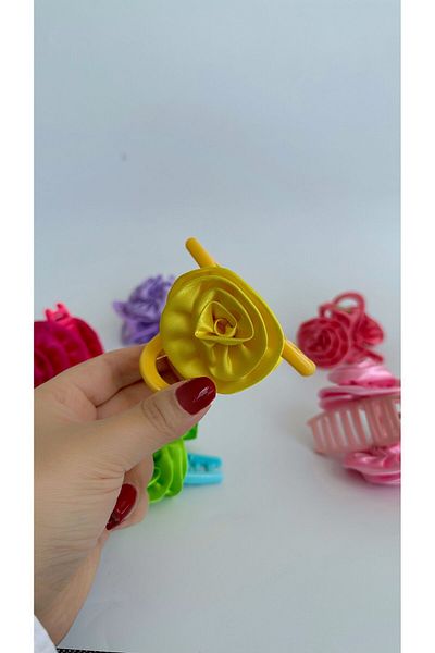 Âlâ Atelier Peg Flower Patterned Knob Buckle - Rose