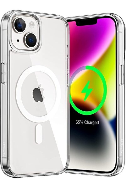 Evax (MAGSAFE KILIF) Iphone 14 Uyumlu Magsafe Wireless Kılıf Darbe Emici Şeff...
