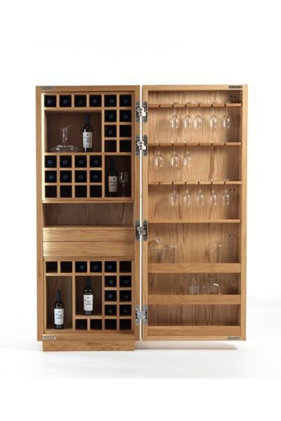 Latanwood Ahşap Şarap Dolabı