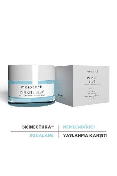 Mesoance Infinite Blue Face Cream Azelaic Acid Anti-Aging and Moisturizing Face Cream - 50 ml