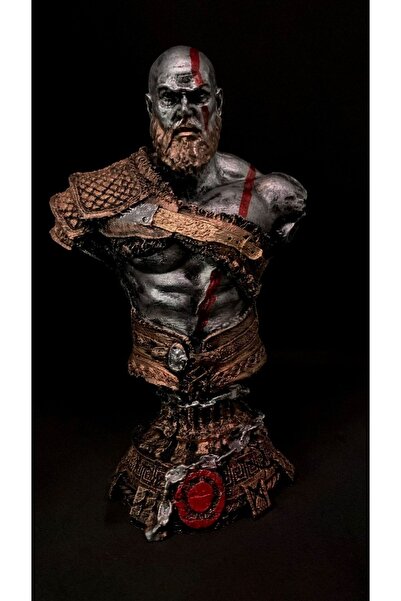 ACAYİPBİUSTA Savaş Tanrısı God Of War Kratos Büst -heykel-biblo