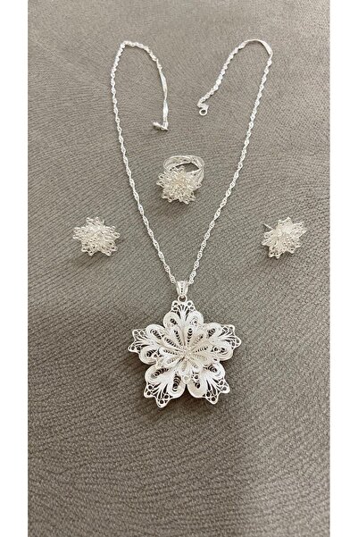 Midyat Artuklu Gümüşçülük Telkari Gümüş  Set