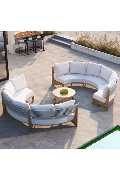 Latanwood Opio Ahşap Bahçe Oturma Grubu