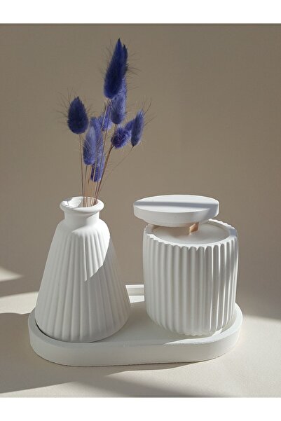 ÇAĞATÖLYE Silikon Kalıbı Pampas Vazosu, Oval Tepsi, Kapaklı Kutu Silikon Kalıp