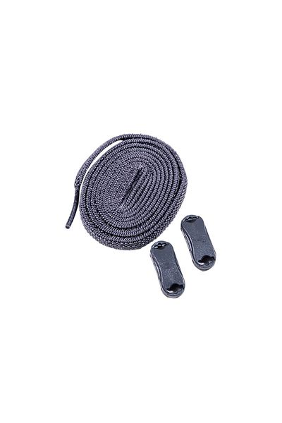 Dopar Gray Elastic Smart Flexible Laces Plug and Drop Shoelaces 1 Pair 100cm