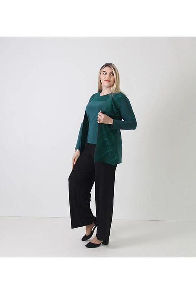 AfifeCOLLECTİON Νυφικό Διπλό Σετ Μητέρας με Καρφίτσα και Πέτρα