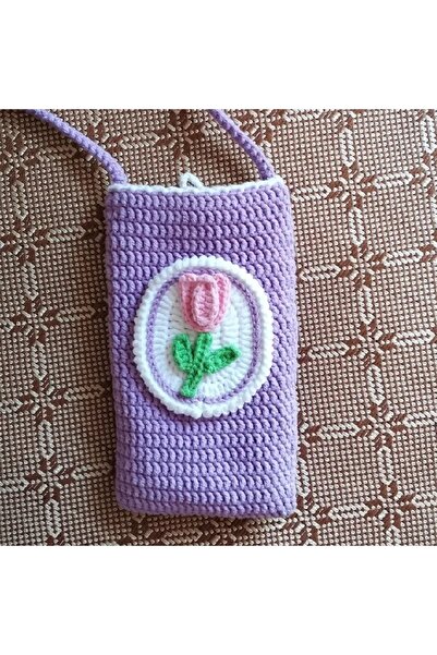 afralya home amigurumi wallet, knitted phone wallet, figure phone wallet, knitted phone bag