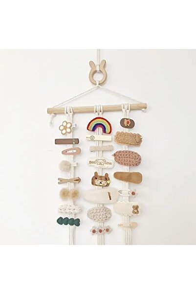 afralya home bebek çocuk odası toka düzenleyici duvar aksesuarı, ahşap takı o...