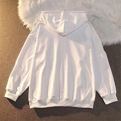 Köstebek Φούτερ με φερμουάρ Unisex με λευκή κουκούλα με σχέδιο Pixel Stars - Mingalondon