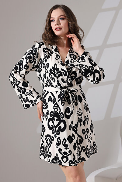 LİKAPA ثوب صباحي قصير مطبوع من Likapa