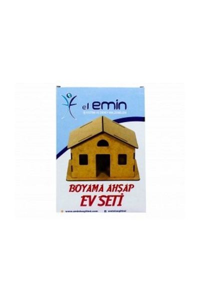 EMİN Painting Wooden Classic House Set