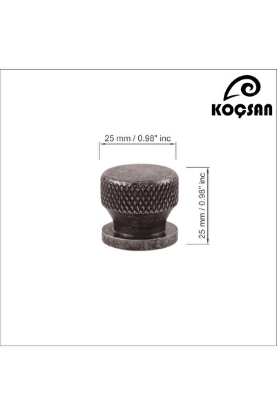 KOÇSAN Firuze Antique Silver Button Mâner de lux Country Bucătărie Mobilier Dulap Sertar Mâner
