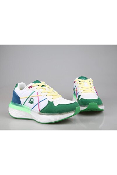 Benetton United Colors Of Benetton BNl-10044 Beyaz Yeşil Unisex Sneakers