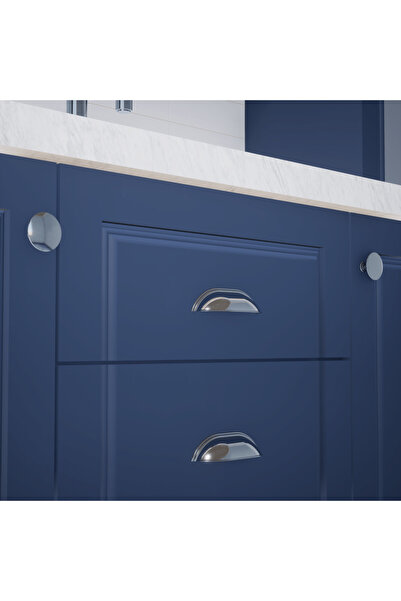 KOÇSAN Mâner cu buton cromat Midye Mobilier de bucătărie de lux Country Mâner sertar dulap