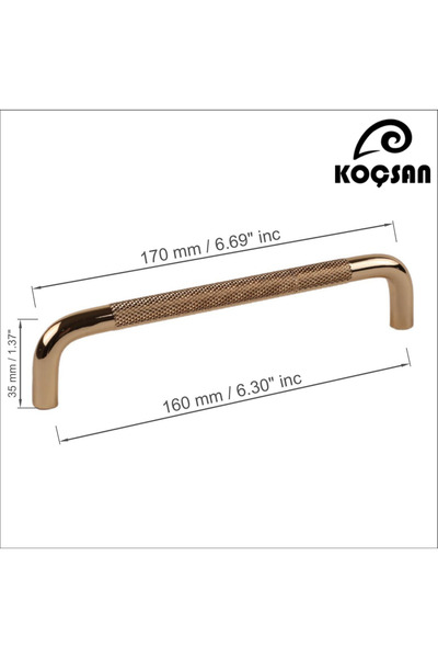 KOÇSAN İdil Golden 160 Mm Mâner Mobilier Bucătărie Country de Lux Dulap Sertar