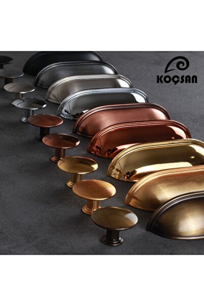 KOÇSAN Midye Inox 96 Mm Kulp Lüks Country Mutfak Mobilya Dolap Çekmece Kulpu