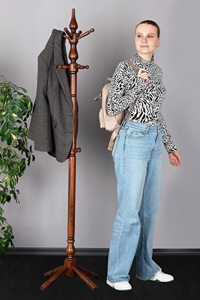 Refilya Masif Ahşap Tornalı Askılık