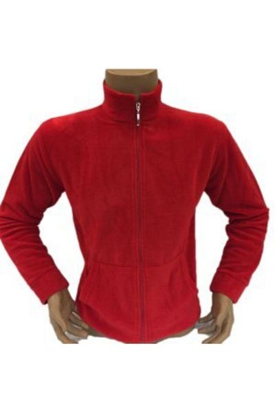 ADALILAR İŞ ELBİSELERİ Polar Coat Zippered 2 Side Pockets (RED)