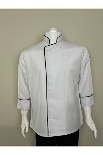 ADALILAR İŞ ELBİSELERİ Cook-Kitchen-Restaurant-Jacket (Black Tie)