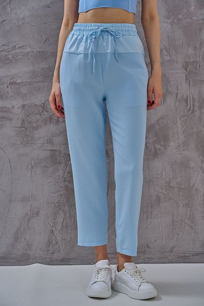 SHUGAA WOMEN'S FABRIC MIXLE CARROT PANT