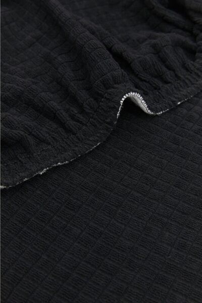 ÖZMAKAN 6-Piece Black Chair Cover - Lycra and Washable