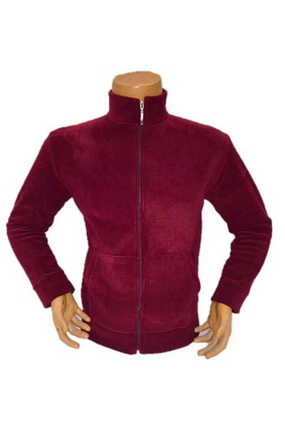 ADALILAR İŞ ELBİSELERİ Polar Coat with Zipper and 2 Side Pockets (BARRED)