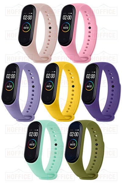 HOFFICE Xiaomi Mi Band 3/4 Uyumlu Yüksek Kalite Silikon Kordon Sadece Kordon