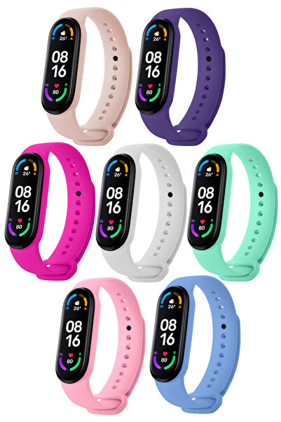 HOFFICE Xiaomi Mi Band 5/6 Uyumlu Yüksek Kalite Silikon Kordon (SADECE KORDON)