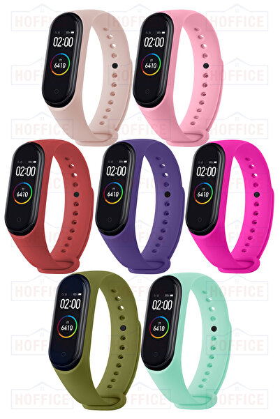 HOFFICE Xiaomi Mi Band 3 / Mi Band 4 Uyumlu Silikon Kordon
