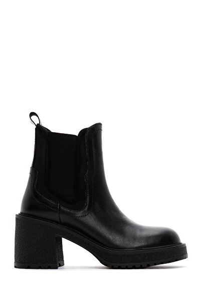 Derimod Black Leather Chelsea Boots - Women