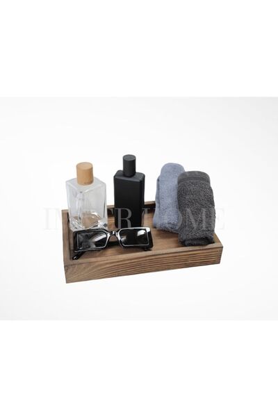 IMKER HOME Otantik Rustik Dekoratif Tasarım Ahşap Banyo Düzenleyici Çok Amaçl...