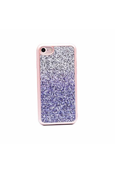 zore İphone 6 Plus Kılıf Renkli 1. Sınıf A Kalite Simli Kırçıllı Silikon Kapak