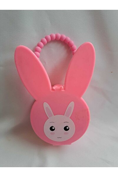 BEBESİS PINK COLOR RABBIT MODEL PERMA RUBBER BUCKLE WITH BAG