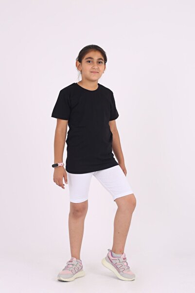 Çiggo Kids 3-Piece Basic Cotton and Lycra Short Summer Leggings Set for Girls