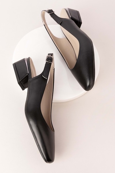 Gondol Hakiki Deri Kısa Topuklu Ayakkabı Vdt.08