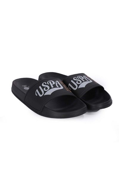 U.S. Polo Assn. ΒΑΣΗ. Polo ASSN 4FX Luvy - Ανδρικές μαύρες παντόφλες 45 - ST07474