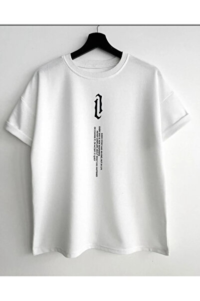 EFFRENATU Μπλουζάκι μεγάλου μεγέθους μαύρο κάθετο εμπριμέ