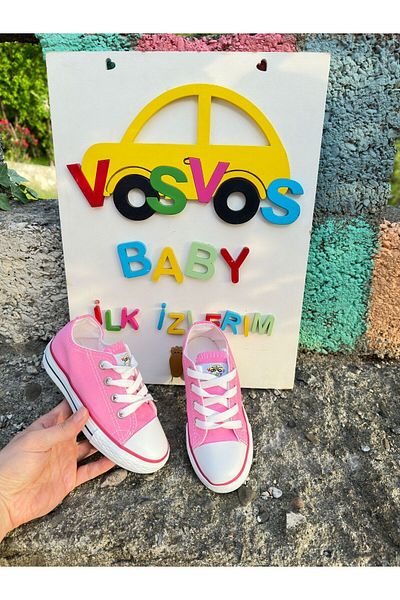 VOSVOSBABY Adidași din in roz caramel (MULTARE COMODĂ/LARGE)