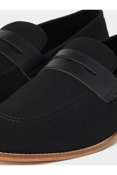 Styli Faux Suede Slip On Loafers