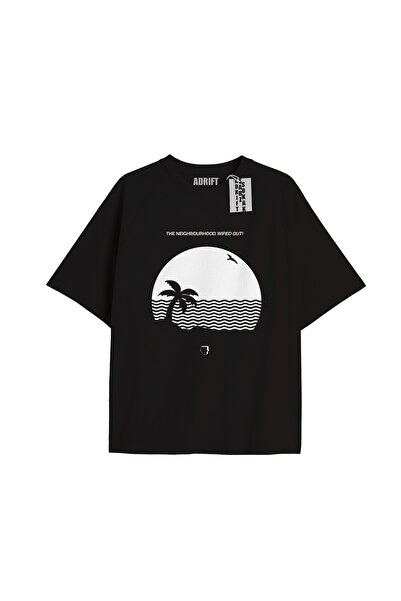 Adrift Kod Presss Unisex Siyah Wiped Out The Neighbourhood T-shirt 176523tt