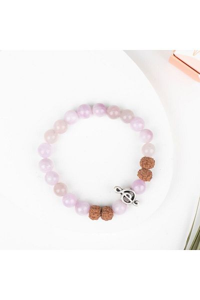 Mitr Kunzit Natural Stone Bracelet (Love Stone)