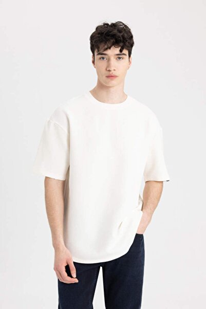 DeFacto Comfort Fit Crew Neck Short Sleeve T-Shirt