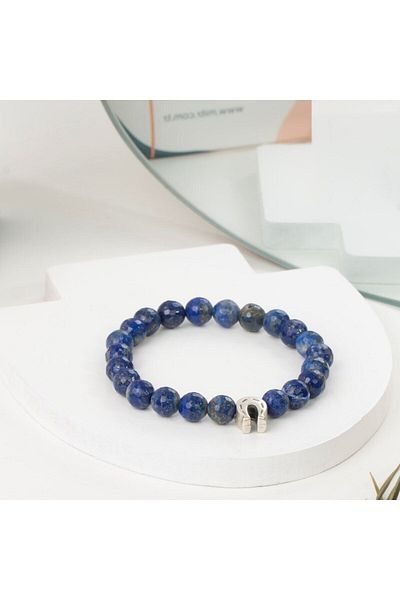 Mitr Lapis Lazuli (Cleaning Stone) Natural Stone Bracelet (Face)