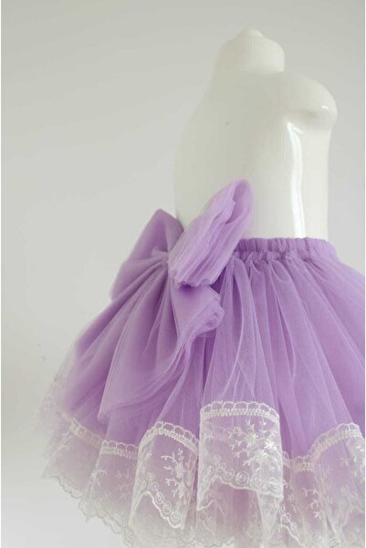 punicha Fusta tutu pentru fete de culoare liliac