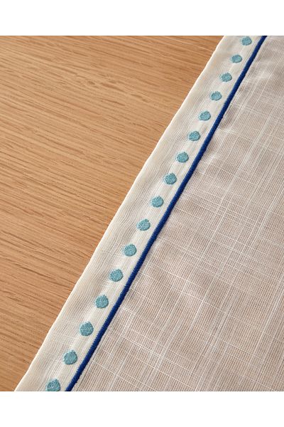 English Home Coachella Bounce Polyester Runner - 40x150 cm Κρεμ Μπλε