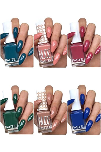 Pastel Synee Store Oje 6'lı Oje Seti (340, 770, 342, 341, 771, 339) & Synee Toka