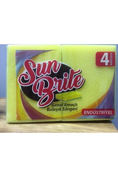 SUN BRİTE اسفنجة أطباق صناعية 4 قطع
