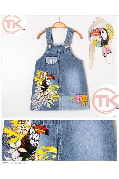 Tk Girl's 2-Piece Tela Kids T-Shirt for Age 2,5 - with Slopet Bag