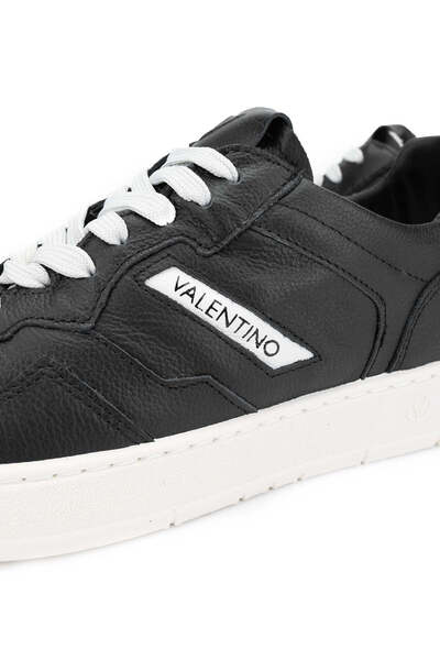 Mario Valentino Leather Black Unisex Sneakers - Sports Shoes